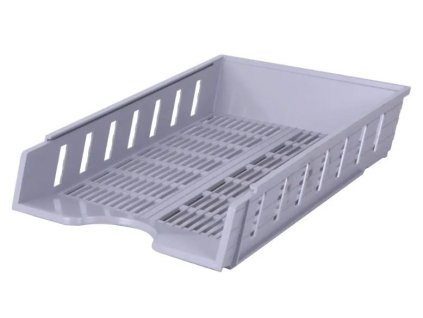 Odkladač sivý rebrovaný