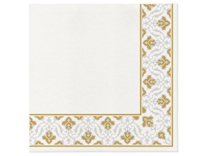 Obrúsky Floral Frame Gold 40x40cm PAW