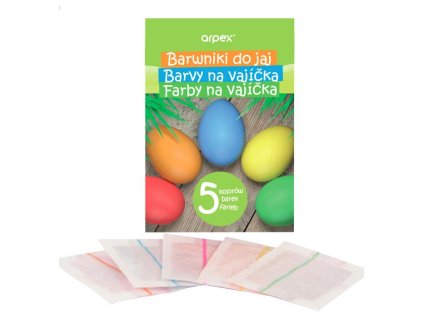 Farby na vajíčka 5 farieb