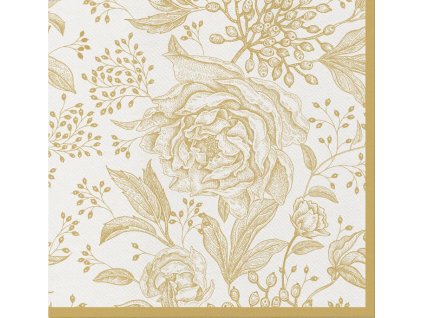 Obrúsky PAW AIRLAID 40x40/12ks Rose Peoines