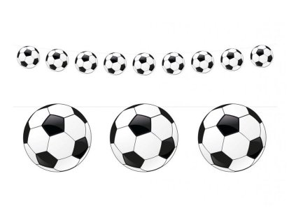 Papierová girlanda 2m Futbal