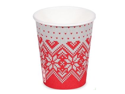 Papierový pohár Zimné obdobie 280ml/50ks