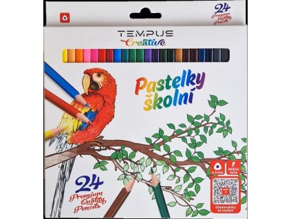 Pastelky/24 trojhranné Tempus 0324