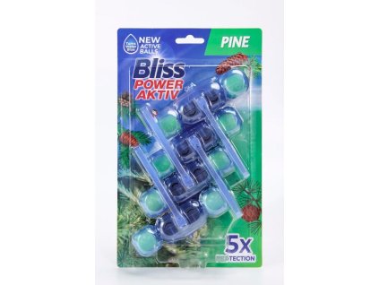 Bliss 4x55g guličky do WC Borovica