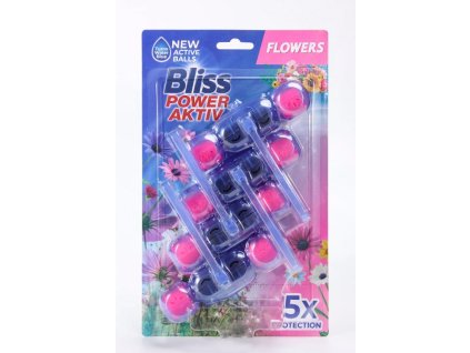 Bliss 4x55g guličky do WC Kvety