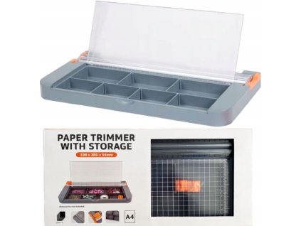 Rezačka na papier s úložným priečinkom