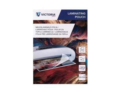 Laminovacia fólia A3 75 mic/100 ks Victoria lesklá