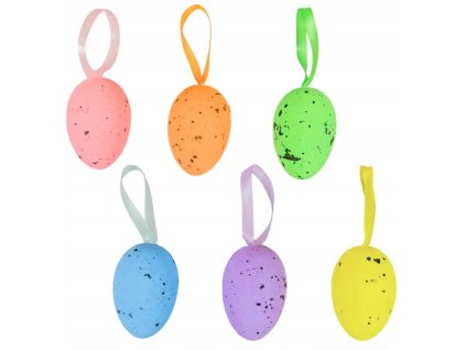 Dekorácia vajíčka na vešanie 6cm /6ks  Arpex