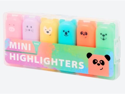 Zvýrazňovače/6 FUNNY MINI