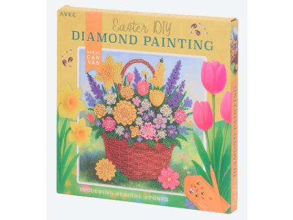 Veľkonočná diamantová maľba 25x25cm