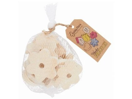 Drevené figúrky v sieti /13ks