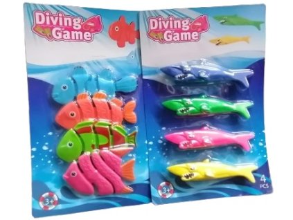 Hračka do vody ryby /4ks