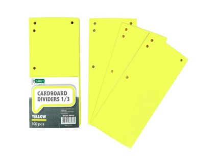 Roraďovač žltý 1/3 /100ks D.Rect