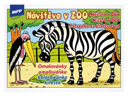 Omaľovánka A5 Návšteva v ZOO  MFP