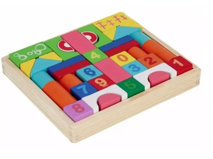 Drevené kocky 24x20x4cm