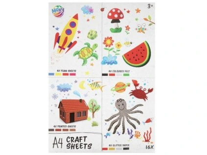 MOXY Súprava listov A4 na remeslá - 16 ks