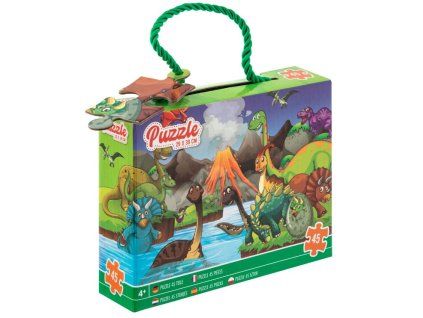 Puzzle Dinosaury 45 dielov Moxy