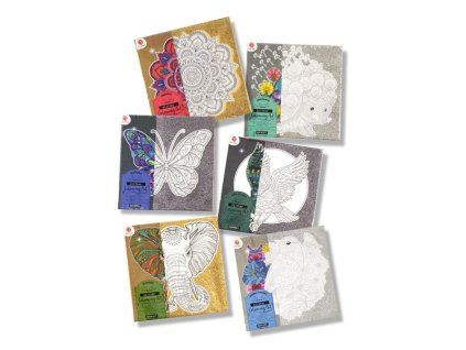 Mandala Glitter Colouring Art 29x29cm