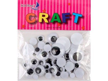 Dekorácia oči mix veľkosti