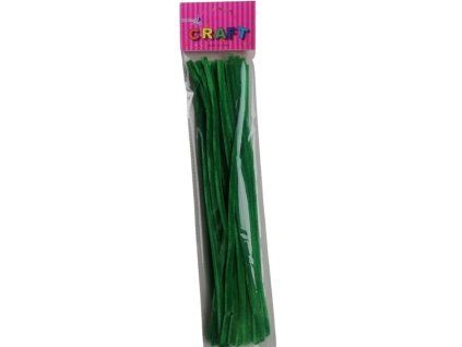 Ženilkové drôtiky 30cm/25ks tmavozelené
