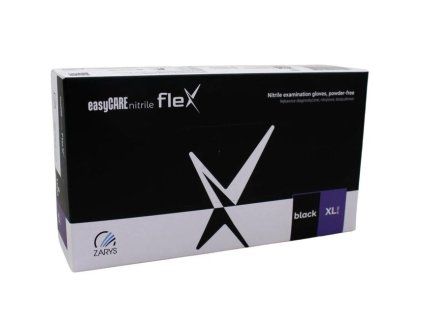 Rukavice nitrilové EasyCare Flex XL/100 ks čierne