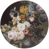 Nástenná dekorácia okrúhla Kvety 55cm