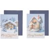 Vianočné pohľadnice Domčeky /10ks