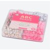 Koráliky v tvare písma v dóze ABC BEADS