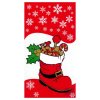 Celofánové vrecko Mikulášska čižma 20x37 červený