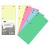 Rozraďovače kartónové 1/3 z A4 mix 4 farby pastel D.rect