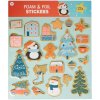 Vianočné nálepky bublinkové mix 18ks