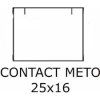 Etikety 25x16 biela hranaté Contact Meto