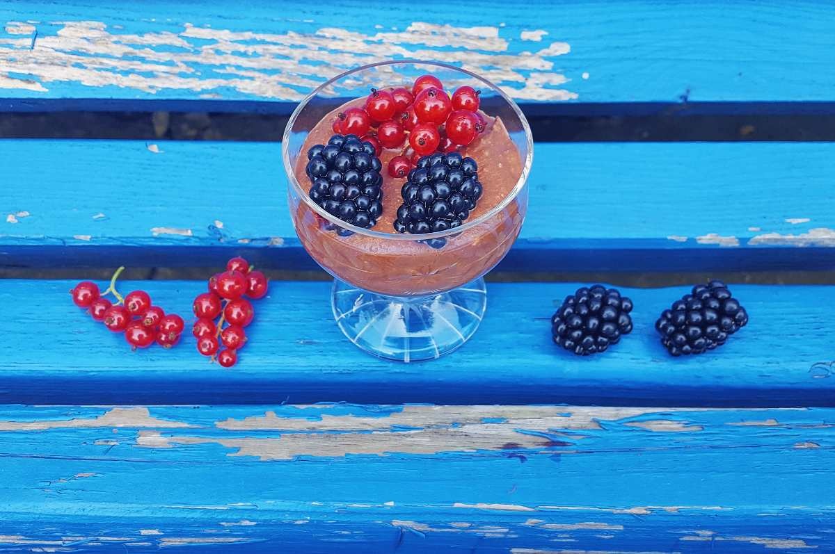 Čokoládová pěna s kokosovým krémem