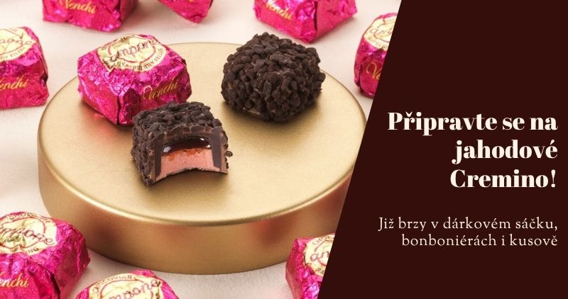 Připravte se na nové pralinky s jahovou náplní již brzy