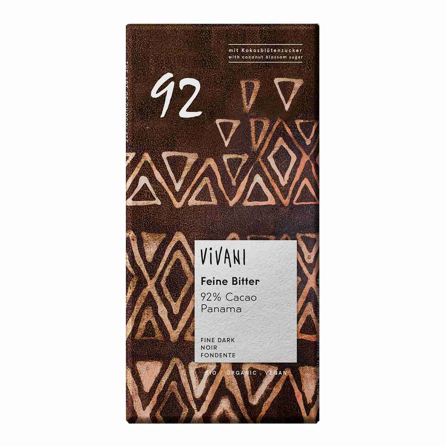 Vivani Bio tmavá čokoláda 92% 80g
