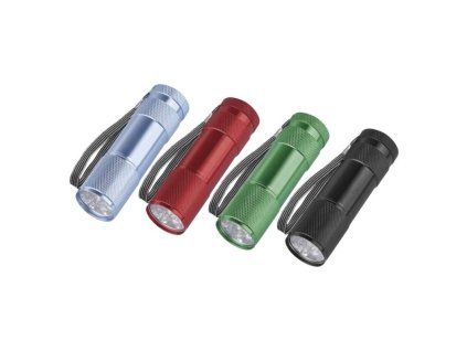 LED ruční kovová svítilna P3848A, 50 lm, 3× AAA