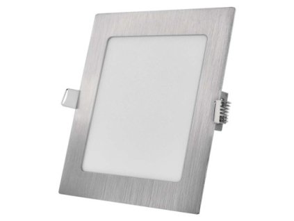 LED vestavné svítidlo NEXXO, čtvercové, stříbrné, 12,5W, se změnou CCT