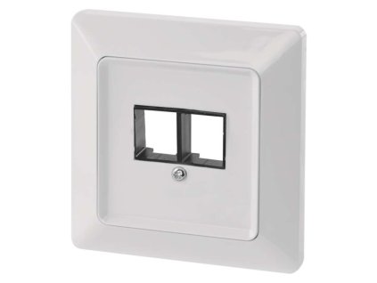 Kryt datové zásuvky 2xRJ45