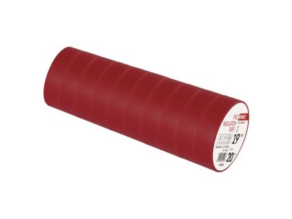 Izolační páska PVC 19mm / 20m červená