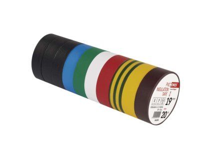 Izolační páska PVC 19mm / 20m barevný mix