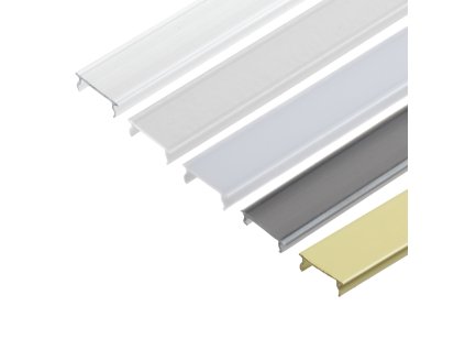 Difuzor ALU profilu D2 mini nacvakávací (Varianta Nacvakávací čirý 1m)