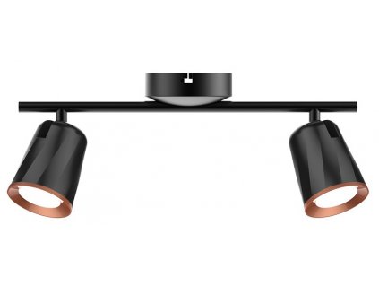 Černé stropní LED svítidlo 12W
