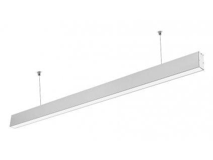 Stříbrné lineární závěsné LED svítidlo 40W Premium