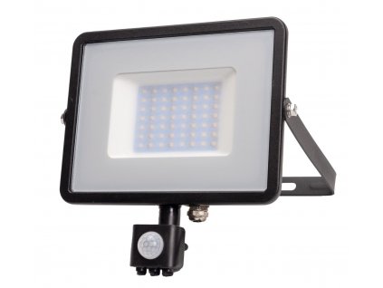 Černý LED reflektor 30W s pohybovým čidlem Premium