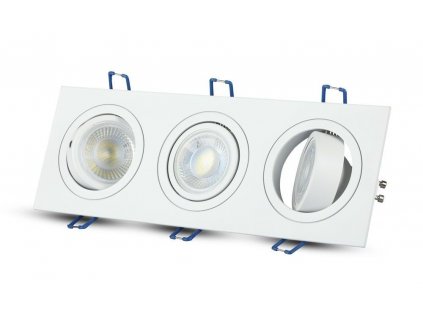 Trojitý bílý podhledový rámeček hranatý výklopný