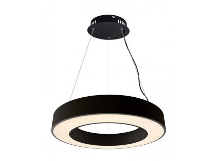Černé LED závěsné svítidlo kulaté 60cm 50W stmívatelné