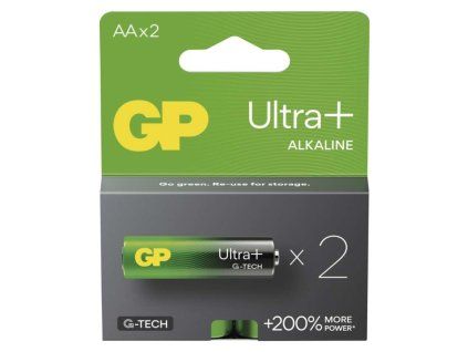 Alkalická baterie GP Ultra Plus AA (LR6), 2 ks