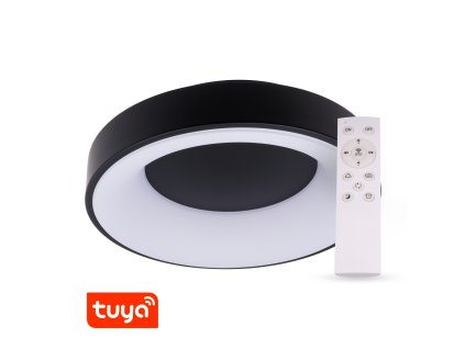 SMART Tuya LED svítidlo ZULU 60W CCT kulaté černé
