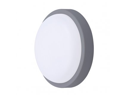 Solight LED venkovní osvětlení kulaté, 20W, 1500lm, 4000K, IP54, 20cm, šedá barva
