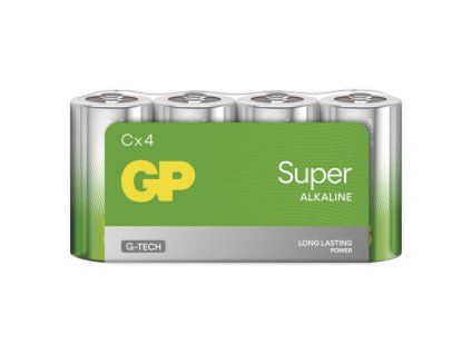 Alkalická baterie GP Super C (LR14), balení 4ks